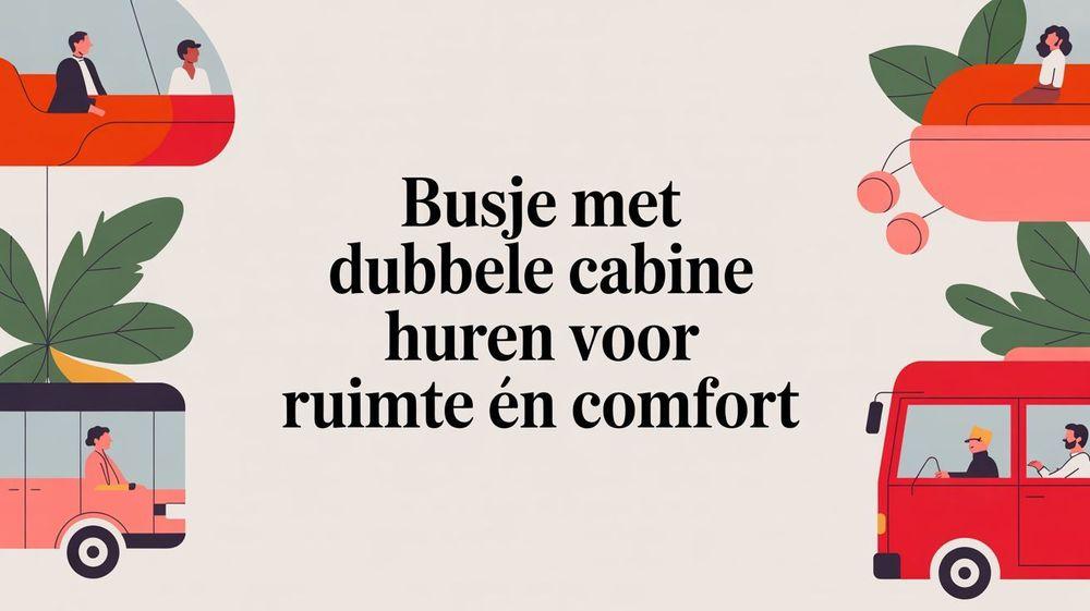 Busje met dubbele cabine huren voor ruimte én comfort