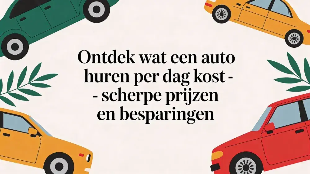 Ontdek wat kost een auto huren per dag - scherpe prijzen en besparingen